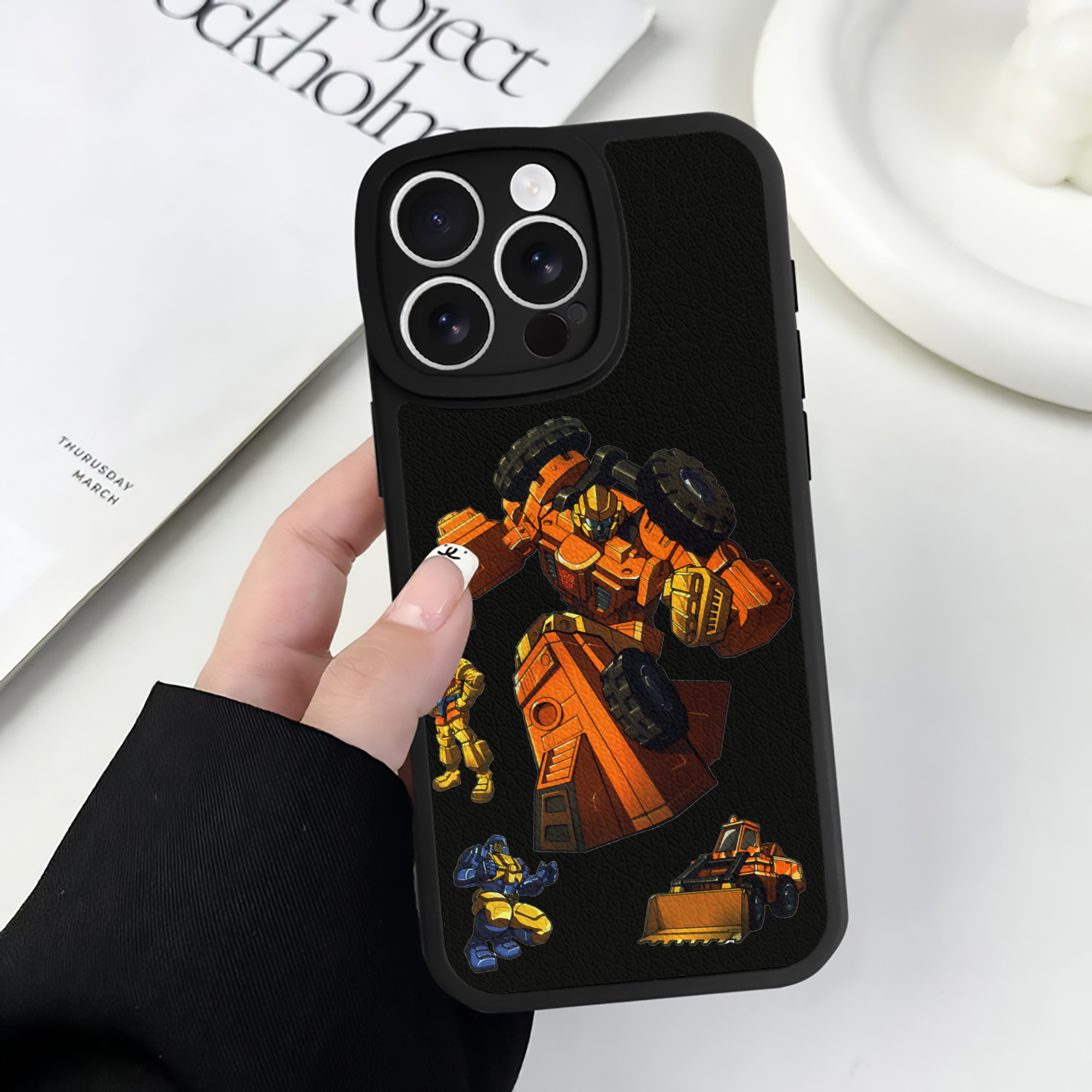 （画像用）  【iPhone 16シリーズ対応】シリコンスマホケース（レザー調） 材質：シリコン